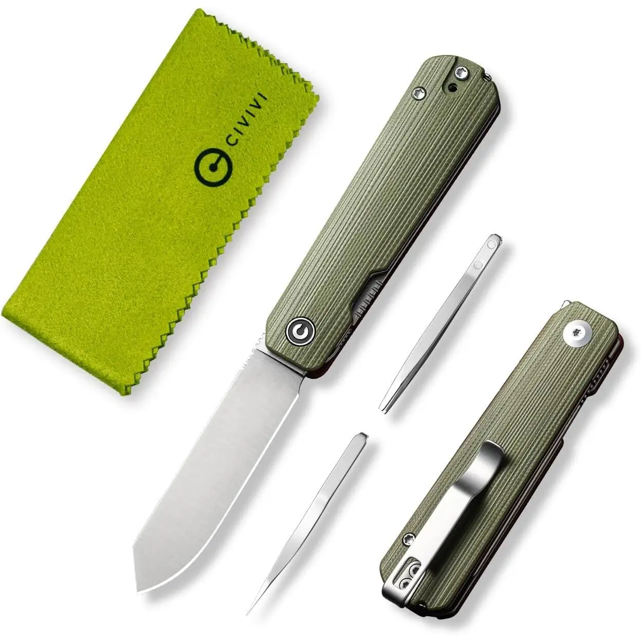 Sendy 3 In 1 Multitool Pocket With Tweezers and Toothpick, Ben Petersen designed Folding for EDC Camping Daily Use, Perfect Gifts for Men Women C21004B-1