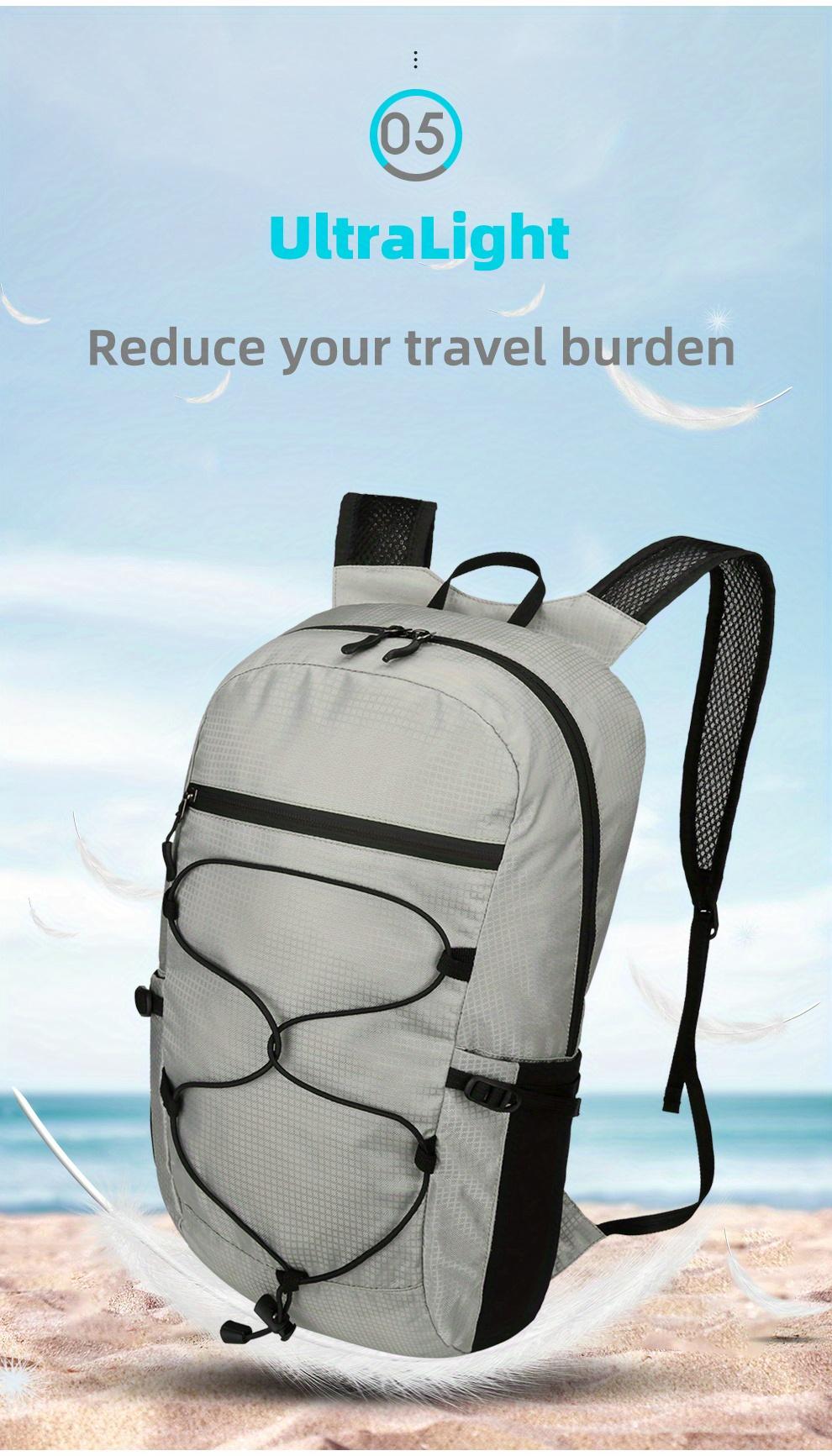 Ultra-Lightweight Foldable Backpack, Compact And Portable Outdoor Sports Backpack, Suitable for Hiking, Cycling, Travel, Business Trips, Commuting, And Fitness, Featuring Shock-Absorbing Breathable Shoulder Straps And Quick Folding for Easy