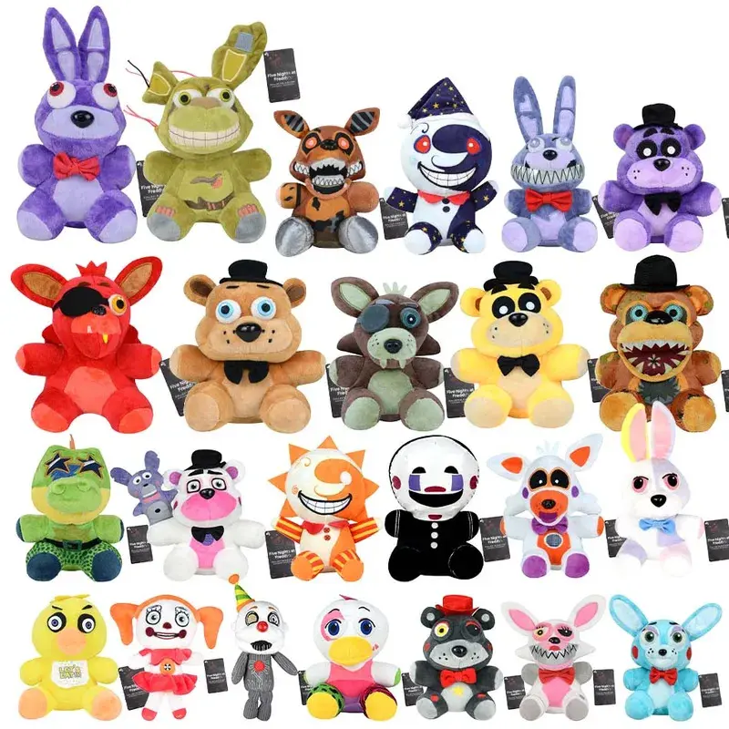New Five Night At Freddy Fnaf Cute Plush Toys Game Doll Bonnie Bear Foxy Cartoon Stuffed Dolls Freddy Toys For Children Gifts