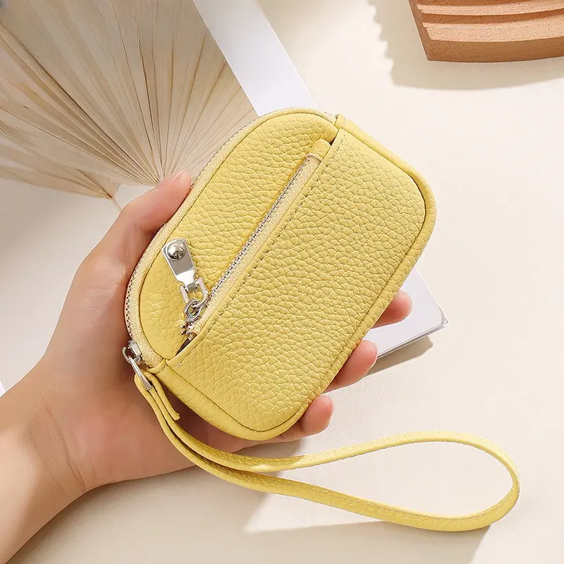Mini Coin Pouch & Lipstick Holder Keychain – Multi-Functional Earbud Case & Clip-On Mini Handbag Pouch, Viral TikTok Bag Charm & Aesthetic Accessory Trend, Compact Soft-Touch Daily Essentials Wallet for Bag Decoration, Travel & Gift