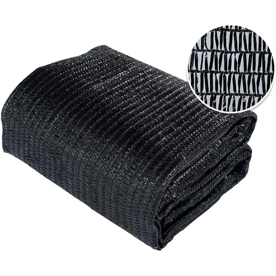 30% Shade Cloth 10X 20ft Sun Shade Coth Sunblock Shade Cloth Cover with Clips for , Black