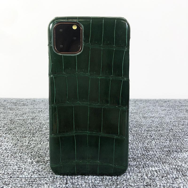 Skin Case For iPhone 12 13 14 15 16 17 Pro Max Gentlewoman Crocodile Pattern Protective Cover