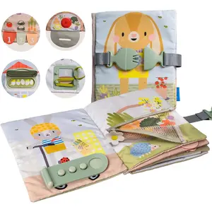 Busy Book for Toddlers 1-3 - Montessori Activity Book with 12 Sensory Learning Activities - Develops Fine Motor Skills and Early Numeracy Through Playfidget toys