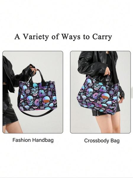 Fashionable and Classic Style Women's Stylish Crossbody Bags for Halloween, Lightweight and Large Capacity, Trendy and Casual Style Holiday Backpack, Suitable for Halloween Parties and Portable Women's Bags.