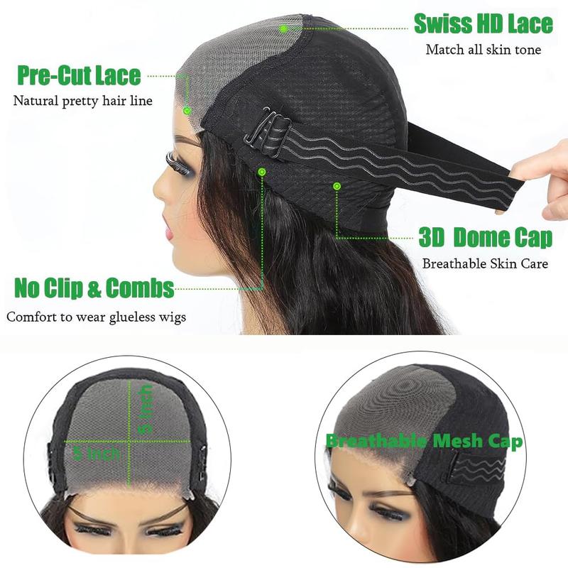 Bling Hair Glueless Wig Human Hair Deep Wave 6x4 5x5 Pre Cut Lace Wig Human Hair Ready To Wear Lace Closure Wigs for Women 13x4 13x6 Transparent Lace Front Wig #TikTokShopFallDealsForYou #TikTokShopHolidayHaul