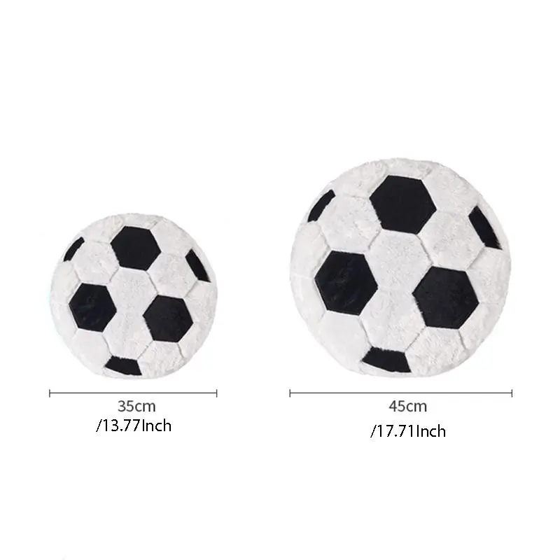 Creative Football Plush Pillow, Fan Cushion, Boyfriend Football Cushion, Home Decoration, Sports Fan,Cute Soccer Shaped