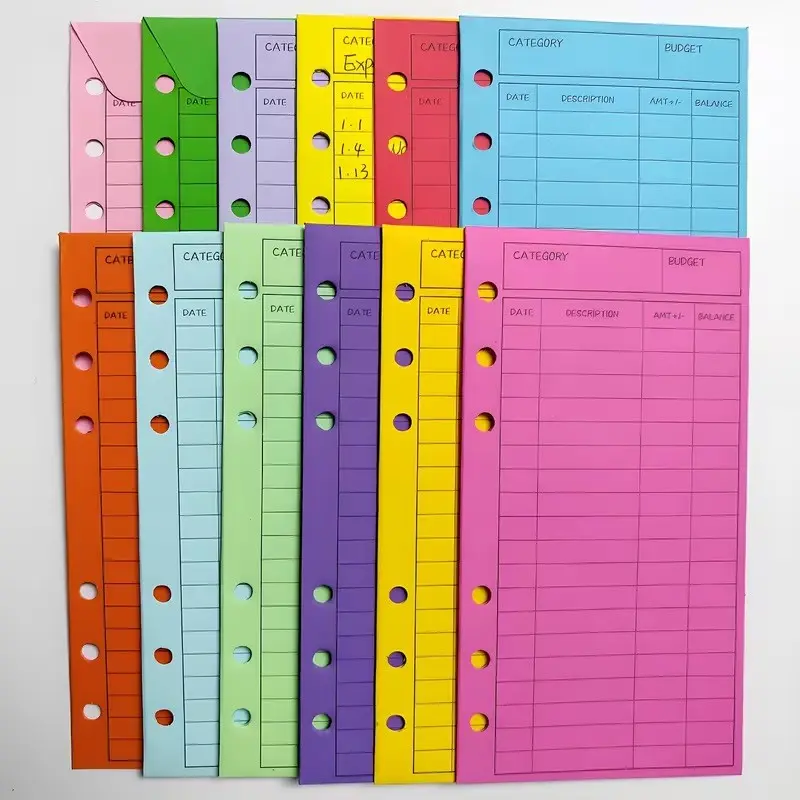 Budget Binder A6, Cash Envelope System, Clear PVC Binder with 12 Budget Envelopes, Money Organizer Wallet, Expense Tracker, Savings Binder, Monthly Bill Organizer, Budget Planner, Budget Planner And Monthly Bill Organizer