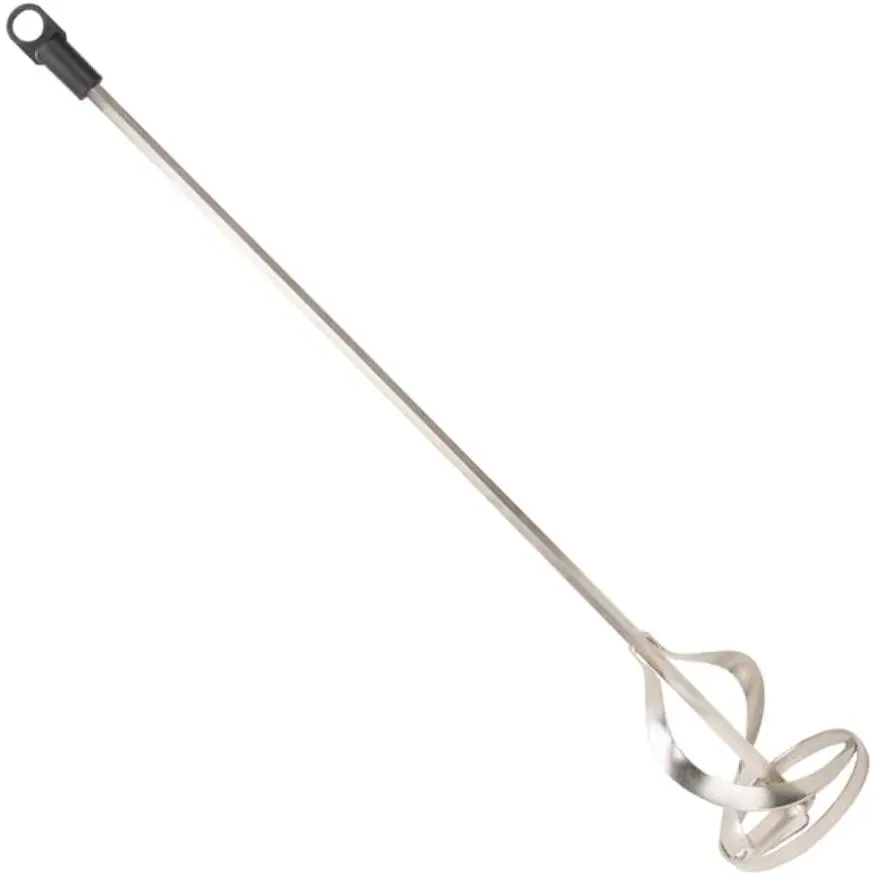 Mud Mixer for 1/2" Power Drills - 5 gallon bucket mixer - Industrial 4" Heavy Duty Ribbon  - Zinc plated steel for drywall compound, sealer, coating,  - 24" - Rustproof