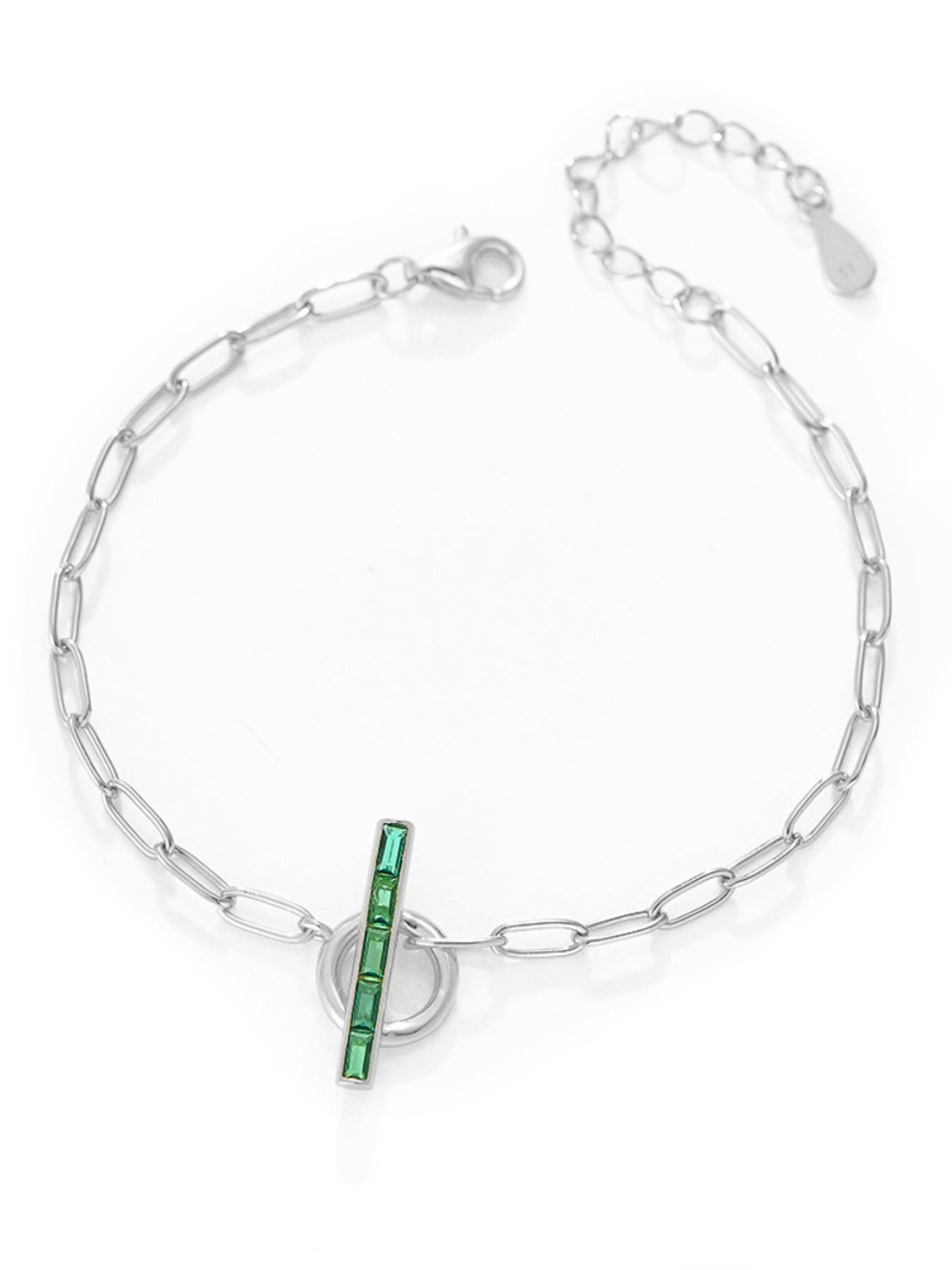 S925 Sterling Silver Women's Elegant Adjustable Chain Bracelet, Exquisite Trendy Minimalist Bracelet, Chic All-match Jewelry As Gift for Girlfriend