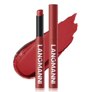 Long Lasting Matte Lipstick, 1 Count Rotating Moisturizing Hydrating Matte Lipstick, Flawless Easy Coloring Lip Sticks, Suitable for All Occasions Lip Makeup, Cosmetic, Hydrate, Moisture, Lipgloss, Luxurious Long Lasting