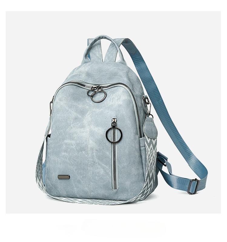 BIGWIG Women's Retro Anti-theft Soft Backpack, Multi-pocket Handbag, Large Capacity Lightweight Travel Bag, Suitable for Travel, Daily Use, Date, Birthday Gift, Shoulder Bag with Tassel, Casual Fashion College Style, PU Leather