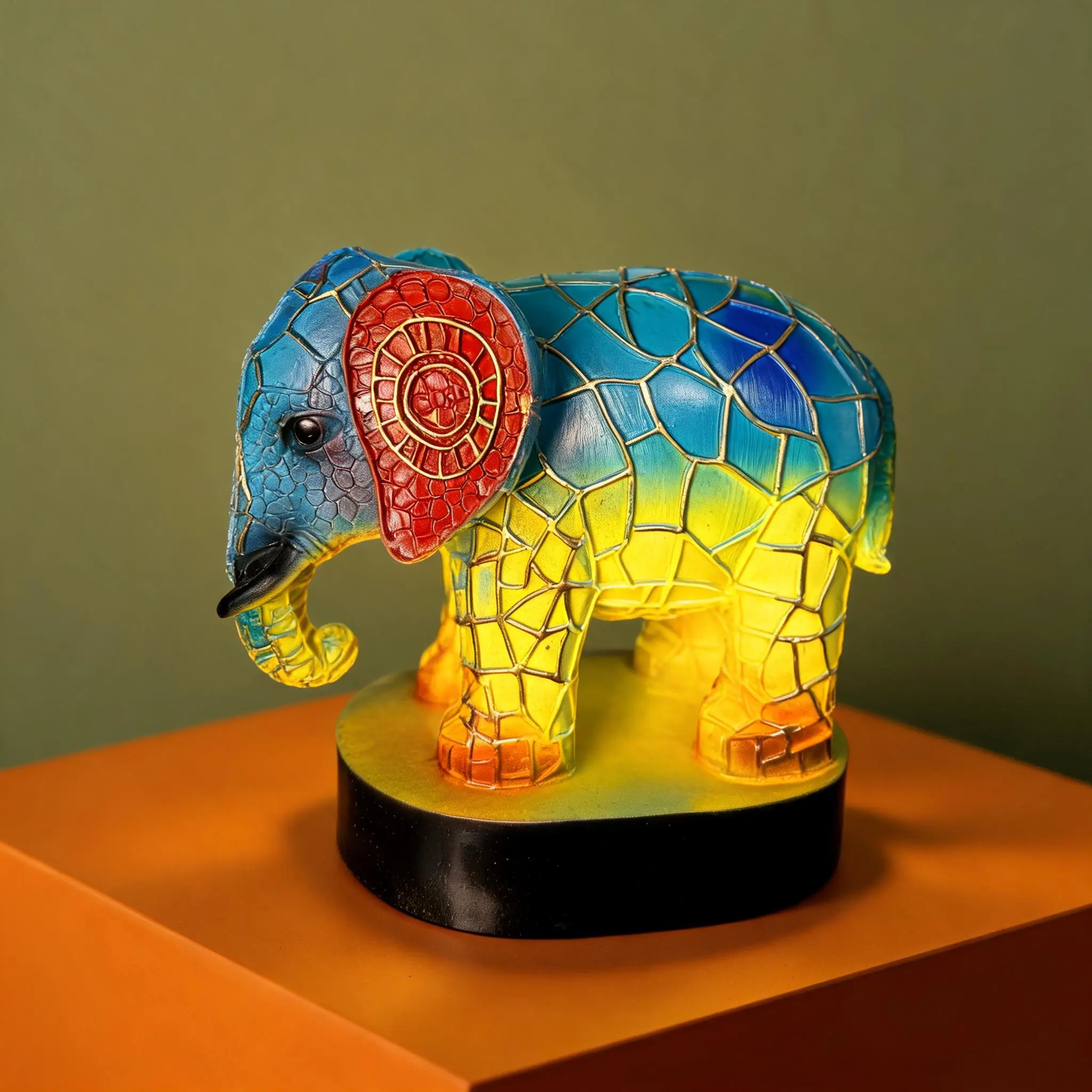 1pc Realistic Elephant LED Night Light, Bedside Night Light, LED Nightlight, Resin Elephant Desktop Ornament, Home Atmosphere Decor, Perfect Gift for Friends and Family