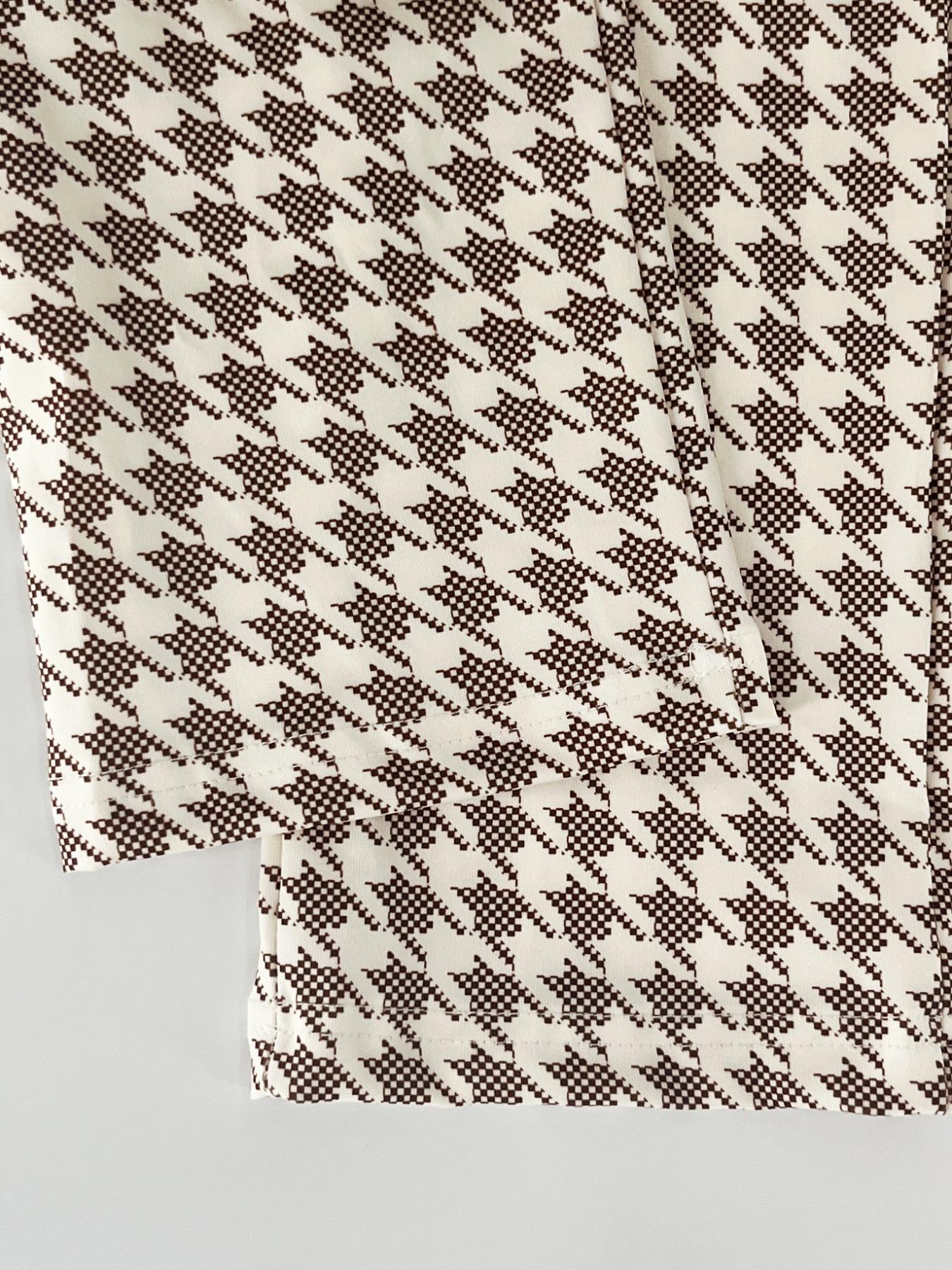 Two-Piece Set Women's Houndstooth Print Blazer & Skinny Pants, Elegant Formal Fashion Casual Comfy for Daily Outdoor Wear, Ladies Clothes for All Seasons