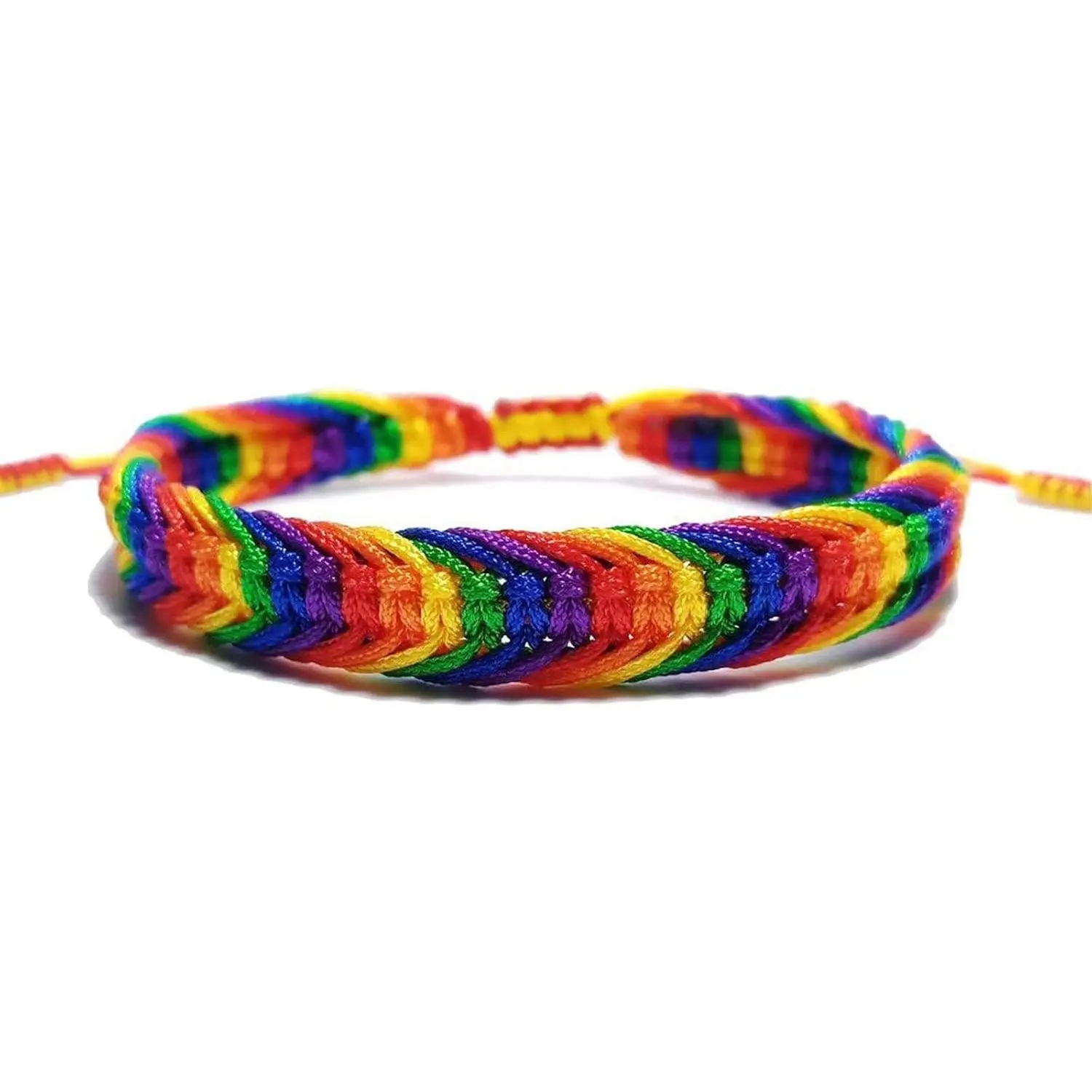 Bisexual Bracelet Stuff Bi Pride Outfit Asexual Pride Accessories LGBT Proud Love Tibetan Boho Rope Bracelet Gifts for Women Men