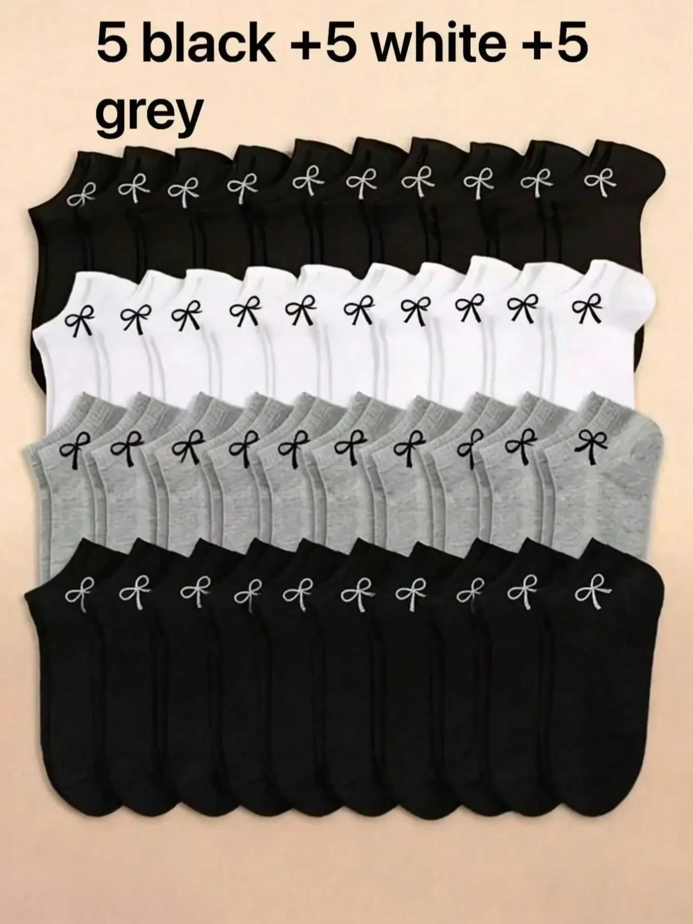 Women's Bowknot Low Top Socks, Short Socks, Comfortable Soft Invisible Crew Socks, Breathable Summer Thin Socks