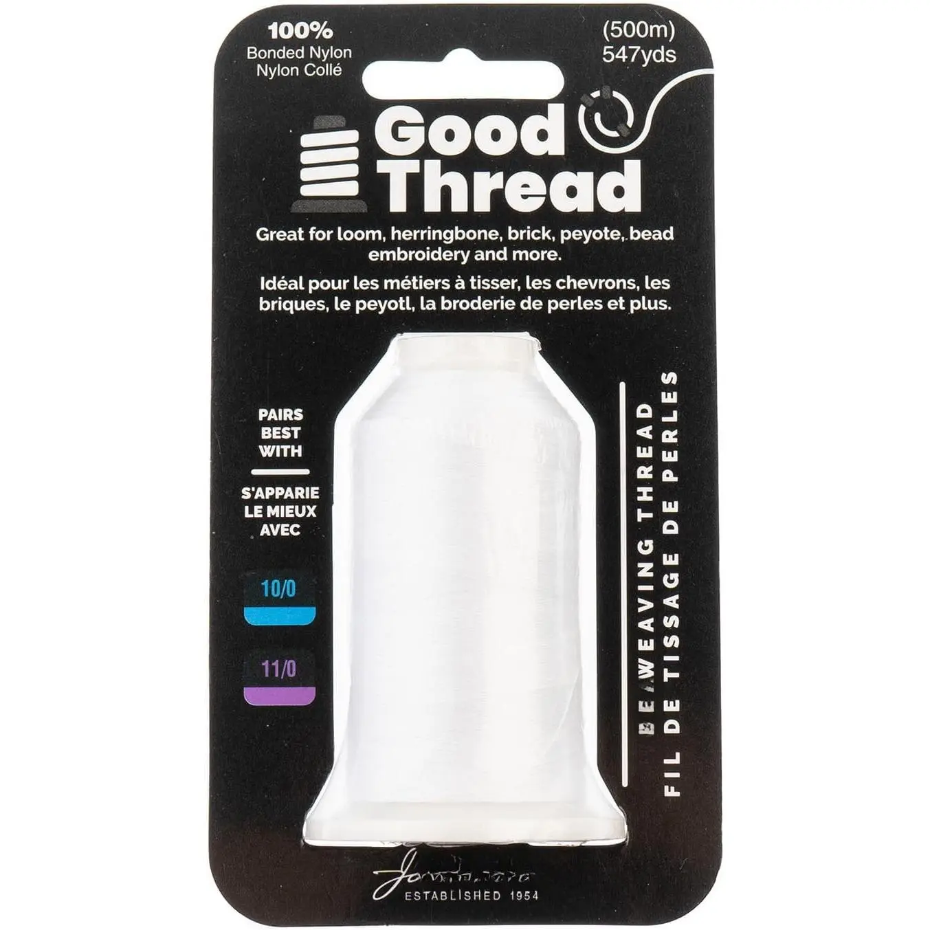 Thread 500m Spool White Bonded Nylon Thread | ing Thread for  Making | Durable Nylon Thread for Craft Projects |  Weaving Thread |  Making Thread