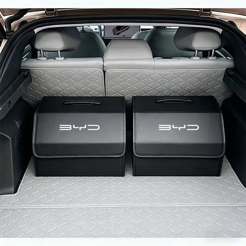 Car Trunk Organizer Box Large Capacity Folding Stowing Storage Bag For BYD Atto SEAL Sealion 7 Seal U e5 Yuan Han Tang Song Qin Dolphin e7 e2 D1 e3 SHARK