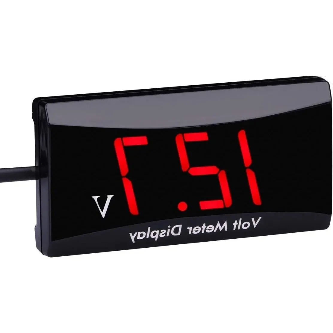 DC 12V Digital Voltmeter LED Display Voltage Gauge for Car Motorcycle (Red)