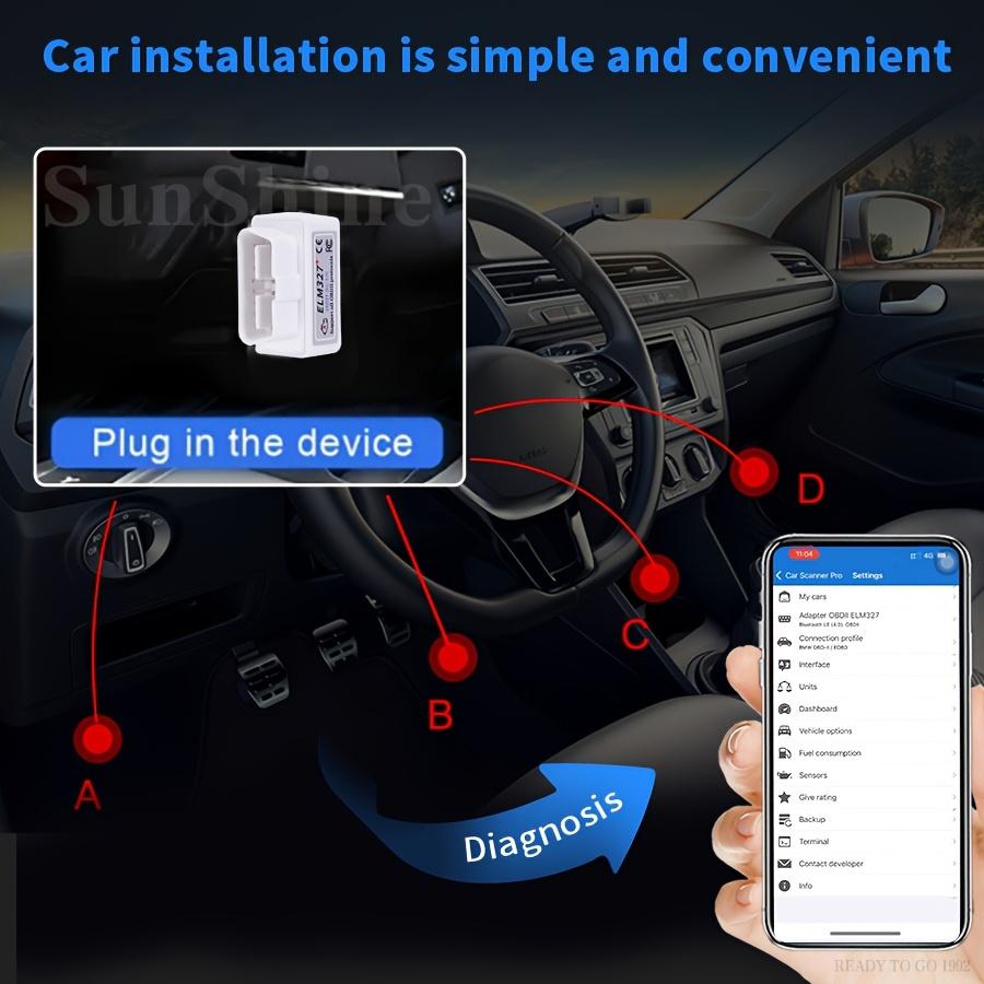 Wireless OBD2 Car Code Reader - Engine Fault Diagnostic Tool for iOS & Android