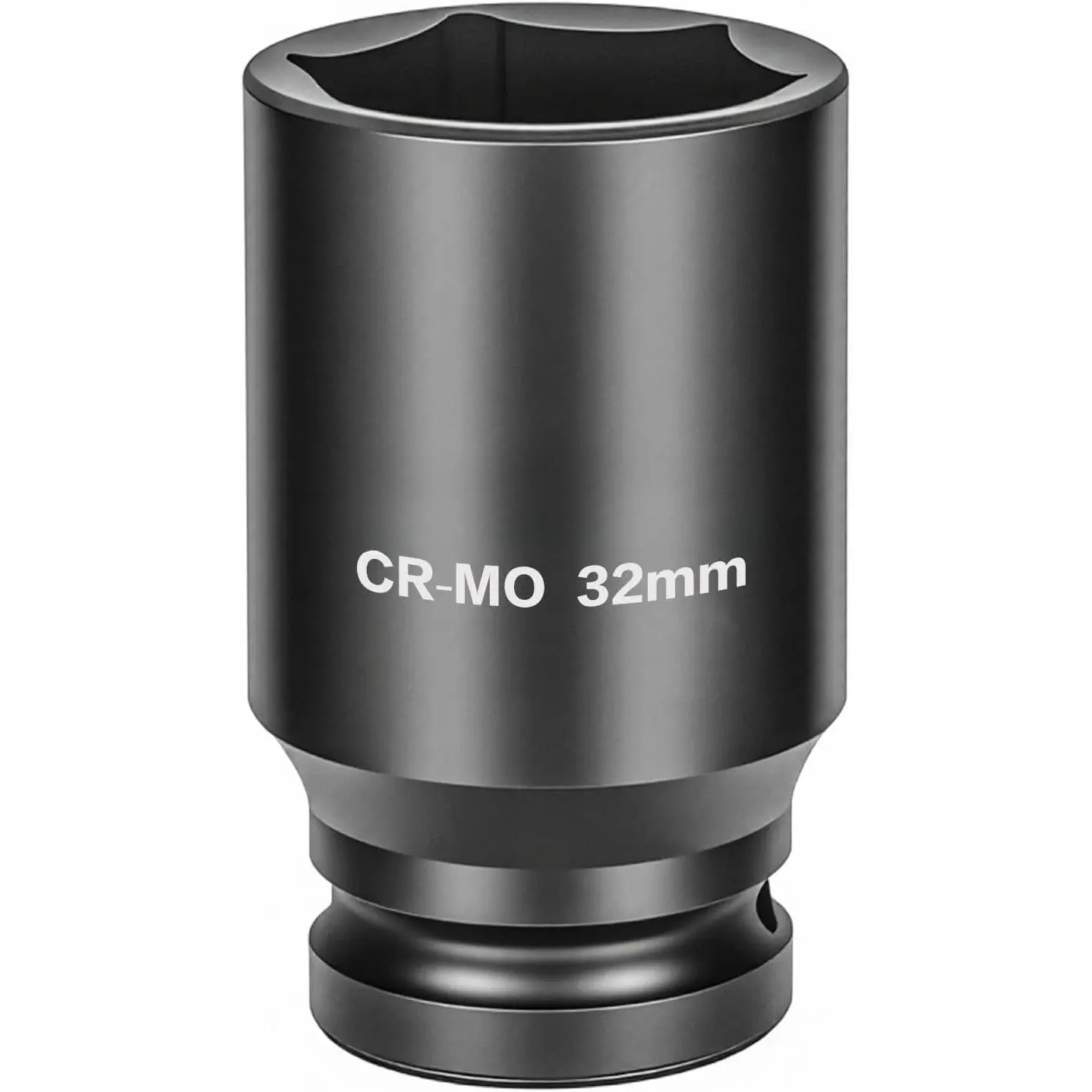 3/4" Inch Drive Deep  Socket,6-Point,Metric Size (32mm),80mmL,CR-MO,Heavy-Duty Automotive & Industrial Repair