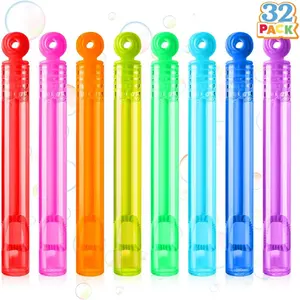 32 Pack Mini Bubble Wands, 8 Colors Circle Party Favors for Kids, Goodie Bag Stuffers, Treasure Box Toys, Classroom Prizes for Boys Girlsfidget toys