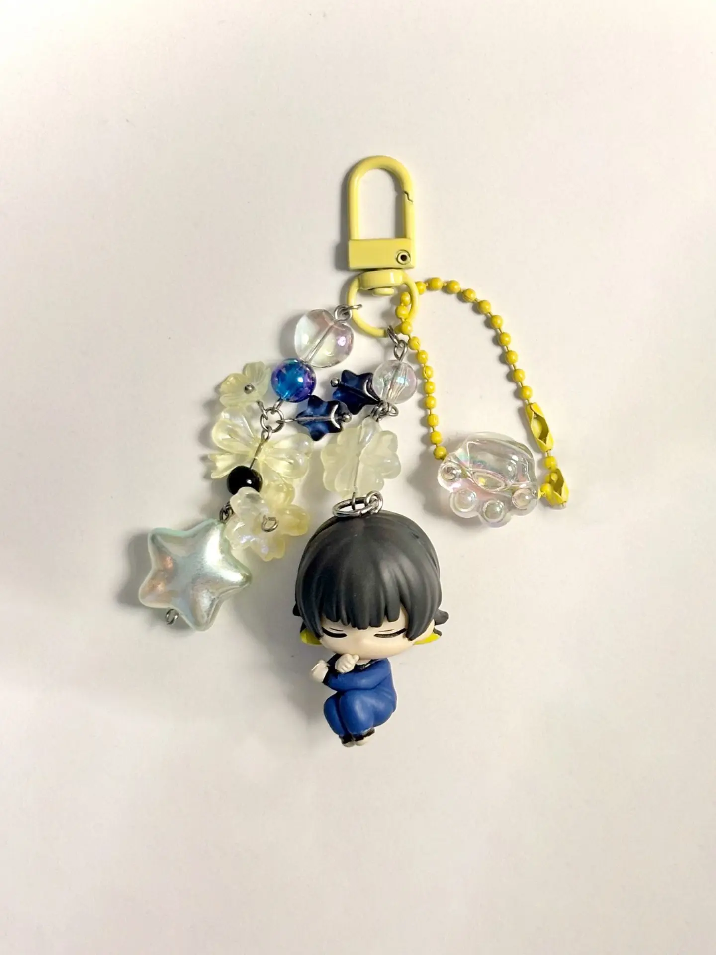 Handmade Anime Characters Keychain, Cute Keychains, Bachira, Ito Shirin, Chigiri, Isagi, Seishi Ronagi Sleeping Figure Bag Charms, Unique Anime Accessories Y2K
