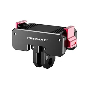 Feichao Aluminum Alloy Dual-Slot Magnetic Quick Release Adapter Base, Universal Cycling Extension Holder for Dji Osmo Nano & Dji Action 6