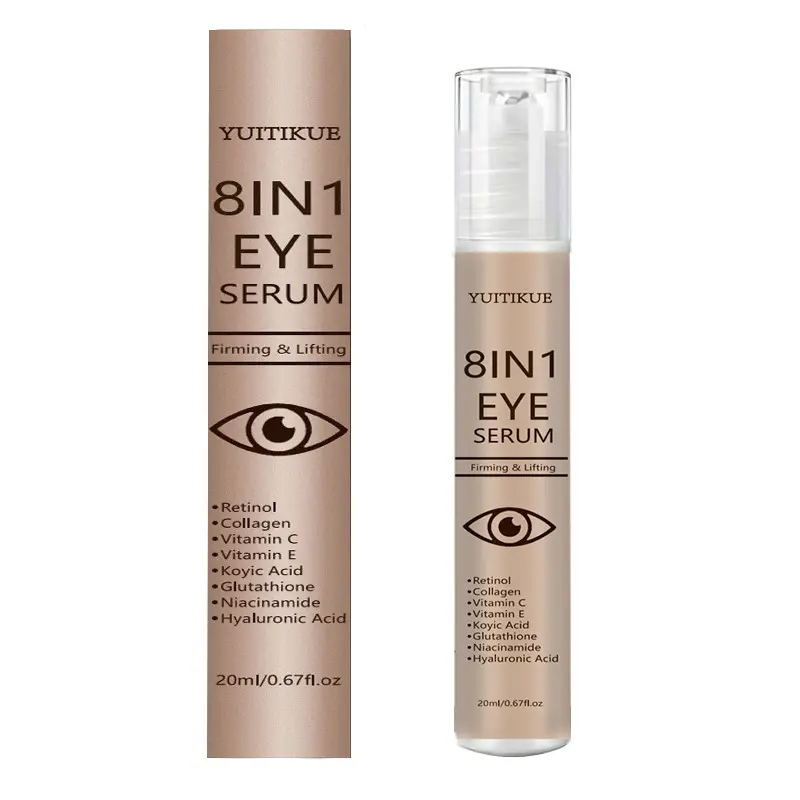 Yuitikue Eight-In-One Eye Serum 20ML, Retinol Niacinamide Hyaluronic Acid, Anti-Wrinkle, Brightening, Moisturizing, Repairing, Eye Brightener