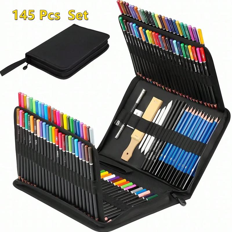 Drawing Sketching Coloring Set, 1 Set Professional Soft Core Colored Pencils, Sketch & Charcoal Pencils, Art Drawing Supplies for Artists Adults Beginner