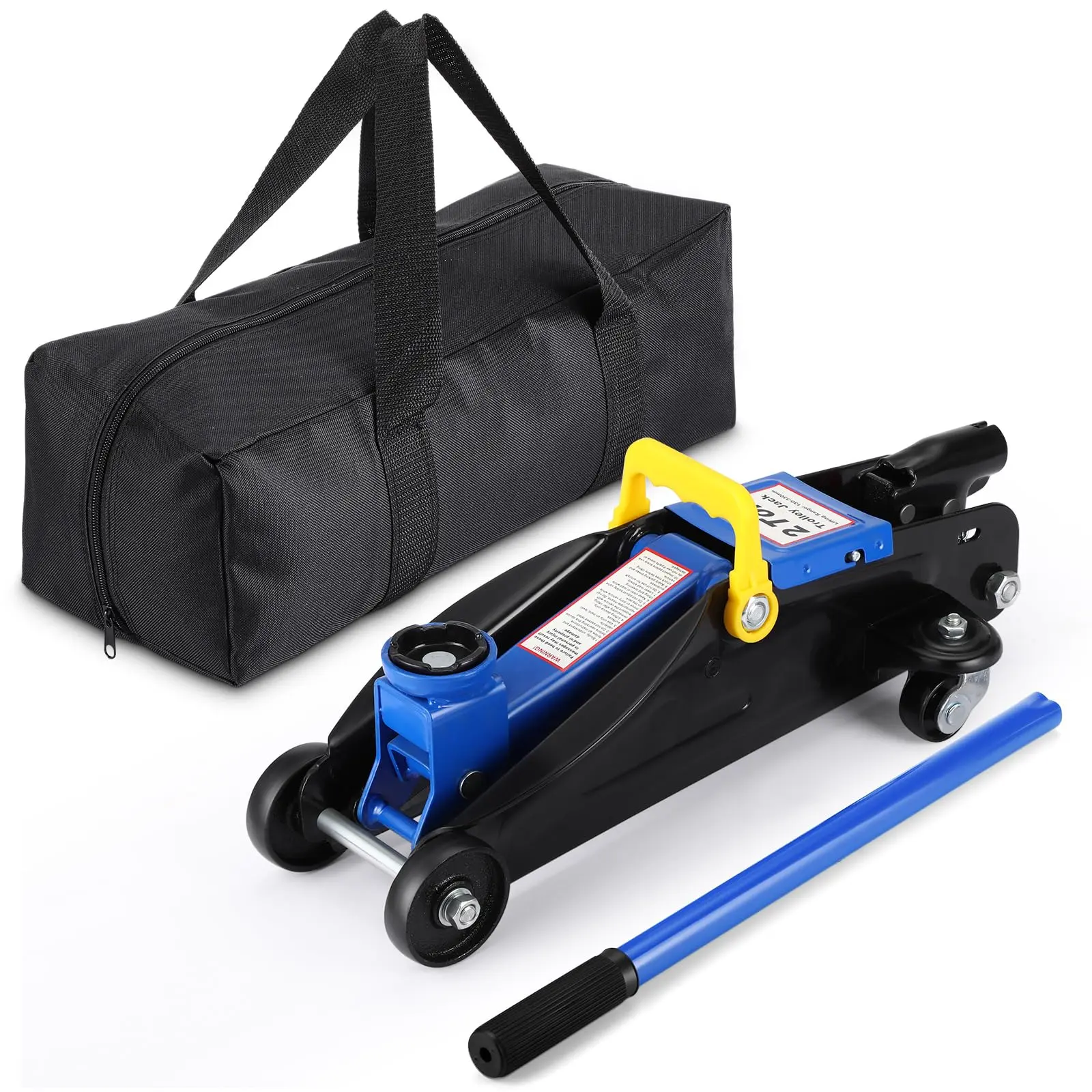 GARVEE 2 Ton Hydraulic Floor Jack,Low Profile 2 Ton (4400 Lbs) Car Jack,Portable Car Lift Jack,Quick Lift Pump,Heavy Duty Steel Car Hydraulic Trolley Jack Lift Range 3.35"-13"