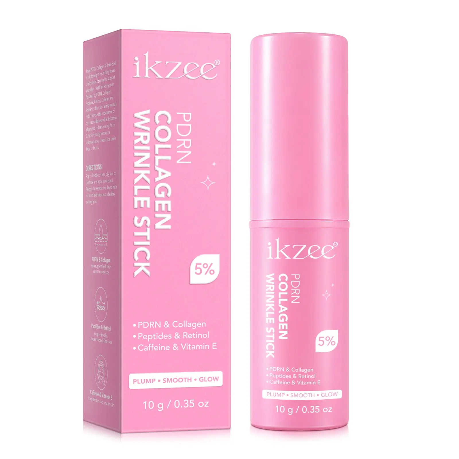ikzee Multi-Effect Collagen Moisturizing Cream 10g, Hydrate, a makeup primer and emergency fix for cakey foundation, a multi-purpose moisturizing cream that plumps and soothes the skin, minimizes dry lines and fine lines, and improves dryness-induced pse