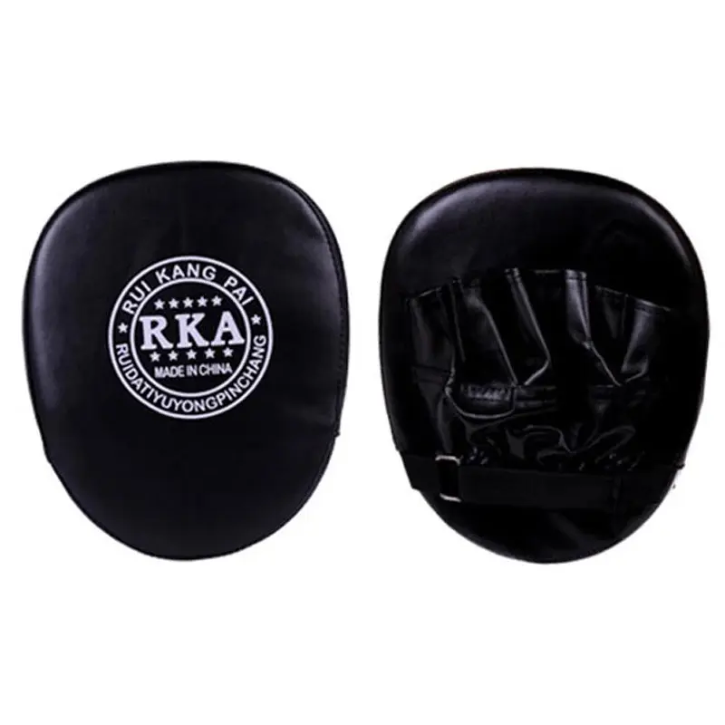 2PCS/lot Boxing Equipment Pads Muay Thai Hand Target Sanda Training Thickened Earthquake-resistant Punch Pads Hand Target PU Leather 5-Finger Hand Target Wear  Punching Mitts Focus Pads Boxing Training Gear