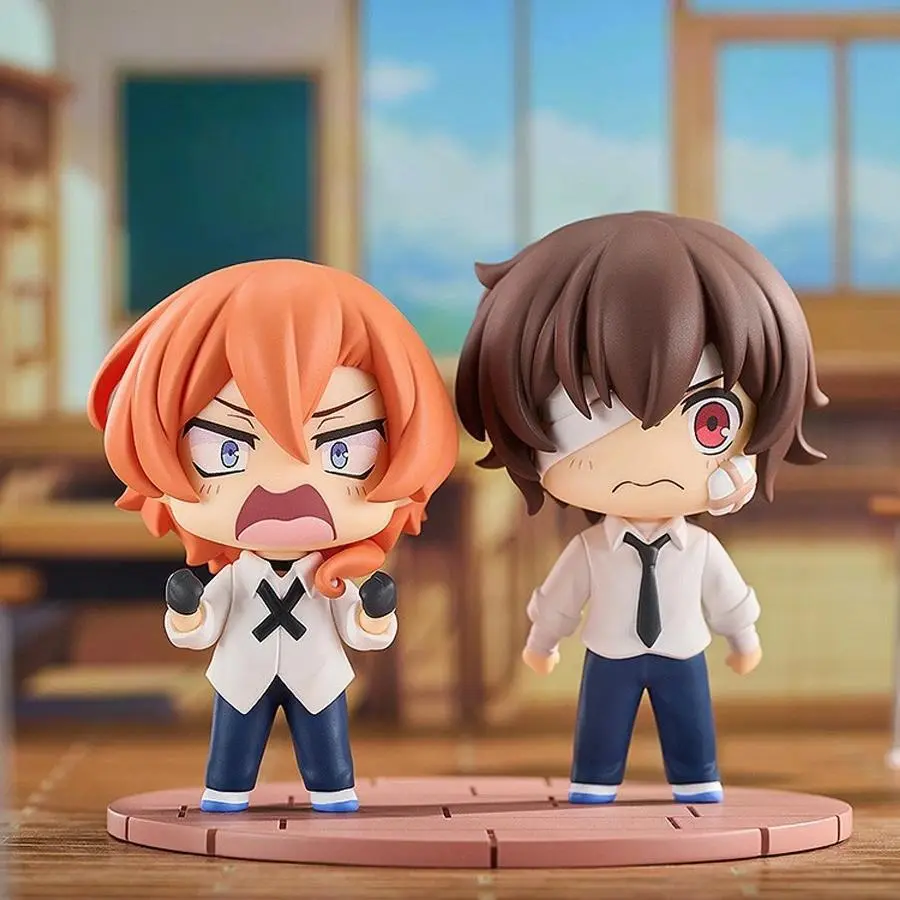 7cm Japanese Anime Bungou Stray Dogs Action Figures, Kawaii Dazai Osamu & Nakahara Chuuya PVC Collection Model Toys, Anime & Manga Merch, Bubble Column+Bubble Wrap Protection, Extra Discount, Free Coupon