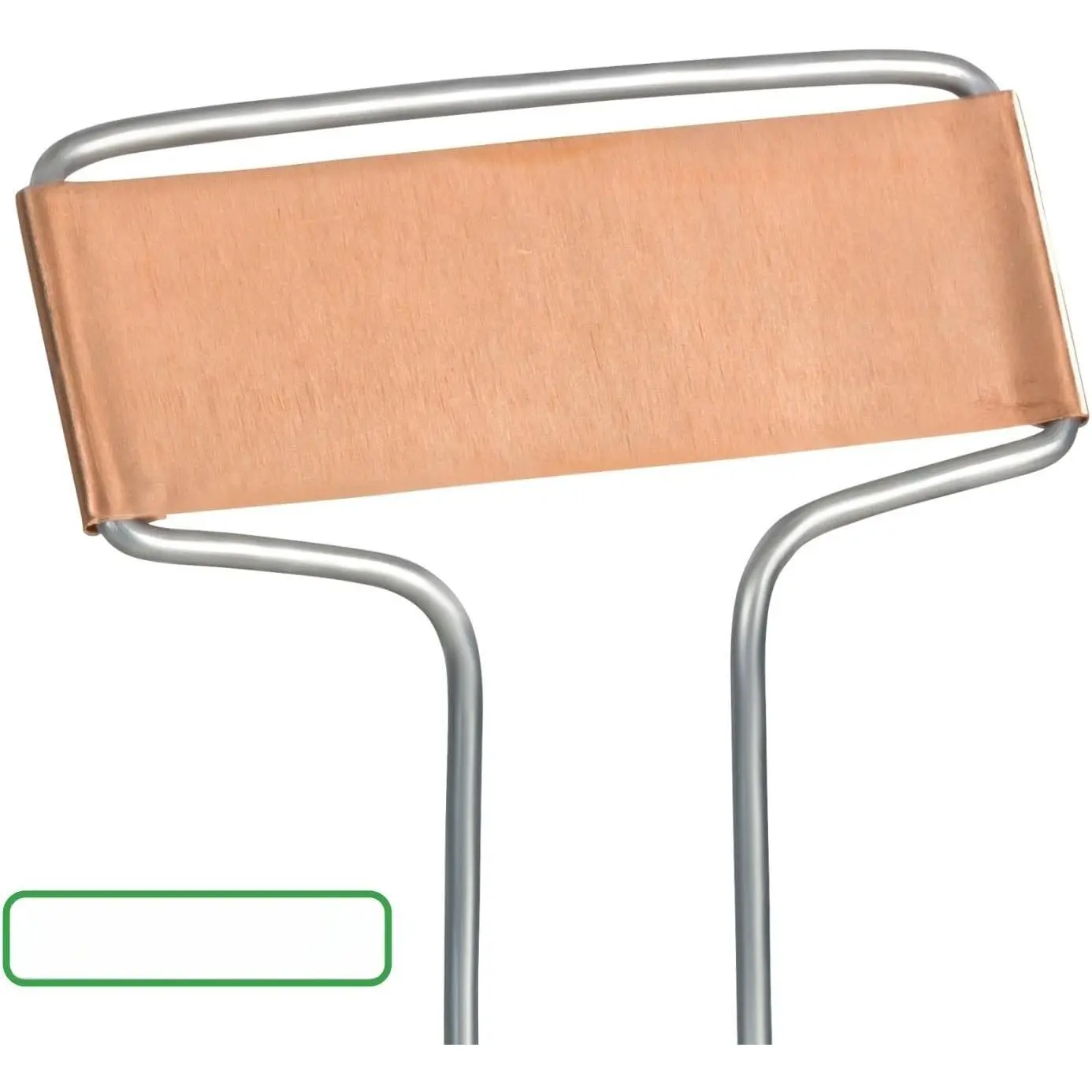 25-Pack Weatherproof Banner Copper Metal  Labels, Height 10.5", Label Area 2.5'' x 7/8''