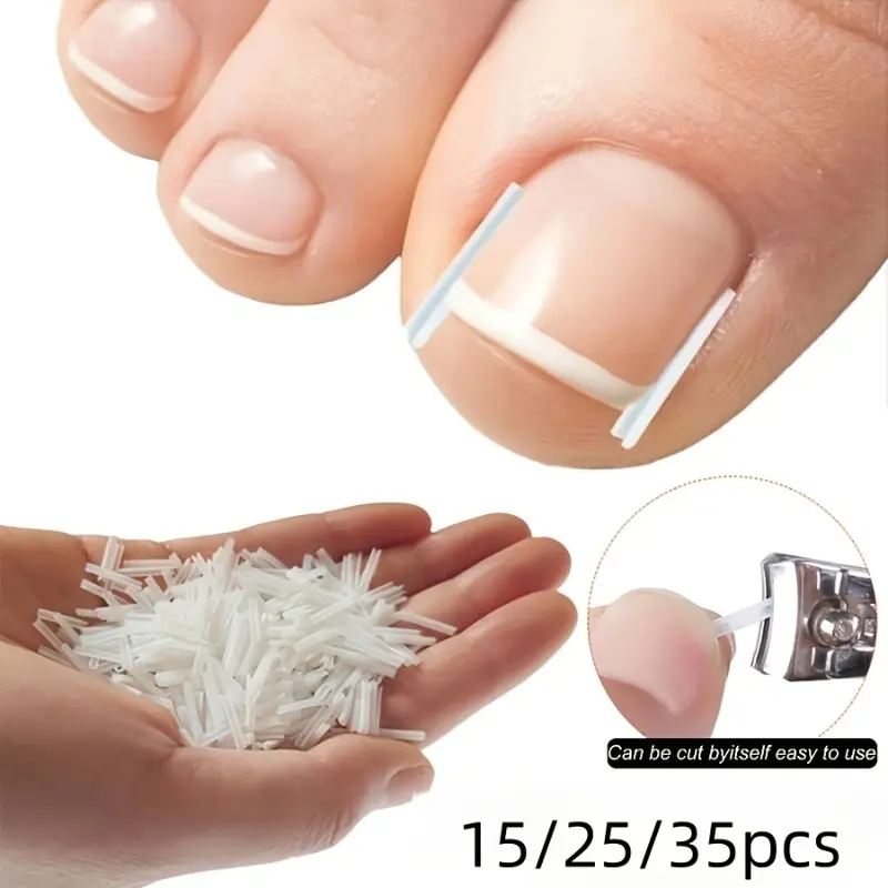15/25/35 Piece Set of Internal Toenail Repair Kit, Toenail Elastic Patch | Right Angle Clip Foot Care Tool, Nail Tool Extension, Foot Tools and Foot Care Products