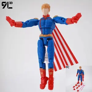 9L3D The Boys Homelander Invincible Mark Grayson Omni-Man Action Figure Full Articulated 3D Printed Model Ornament Toy Gifts
