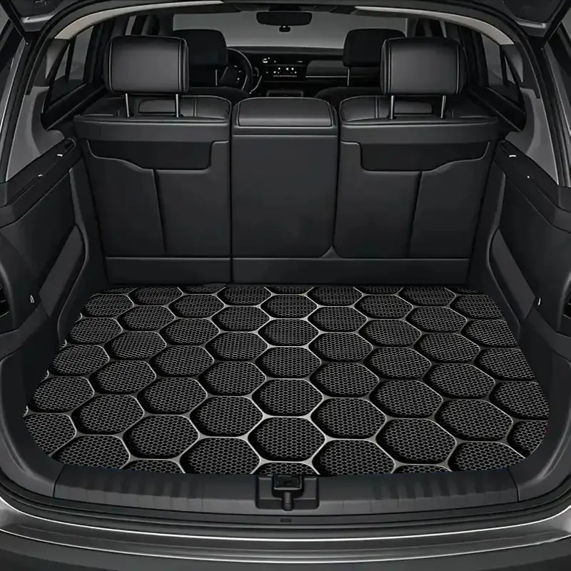 Hexagon Car Trunk Mat, Durable Floor Liner, Safe and Practical for Daily Travel, Secure Cargo Storage, Vehicle Interior Accessory