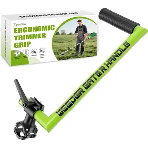 Upgraded Weed Eater Handle, Ergonomic String Trimmer Handle, Weedeater Handle Extension for Lawn Care, Landscaping, and Yard Trimming Edging (17")