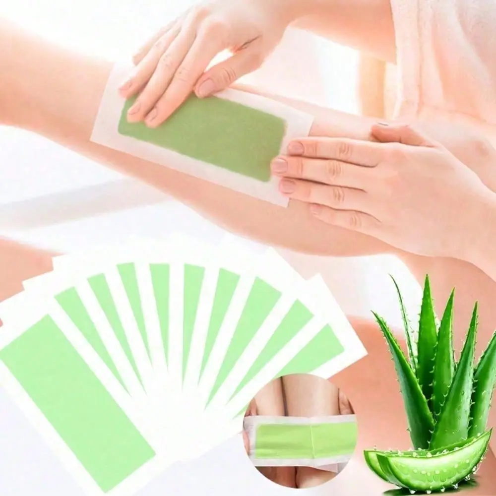 30/100 Sheets Gentle Hair Removal Wax Strips, Non-Irritating, Quick & Easy To Use, Depilatory Wax Papers, Portable For Travel Use