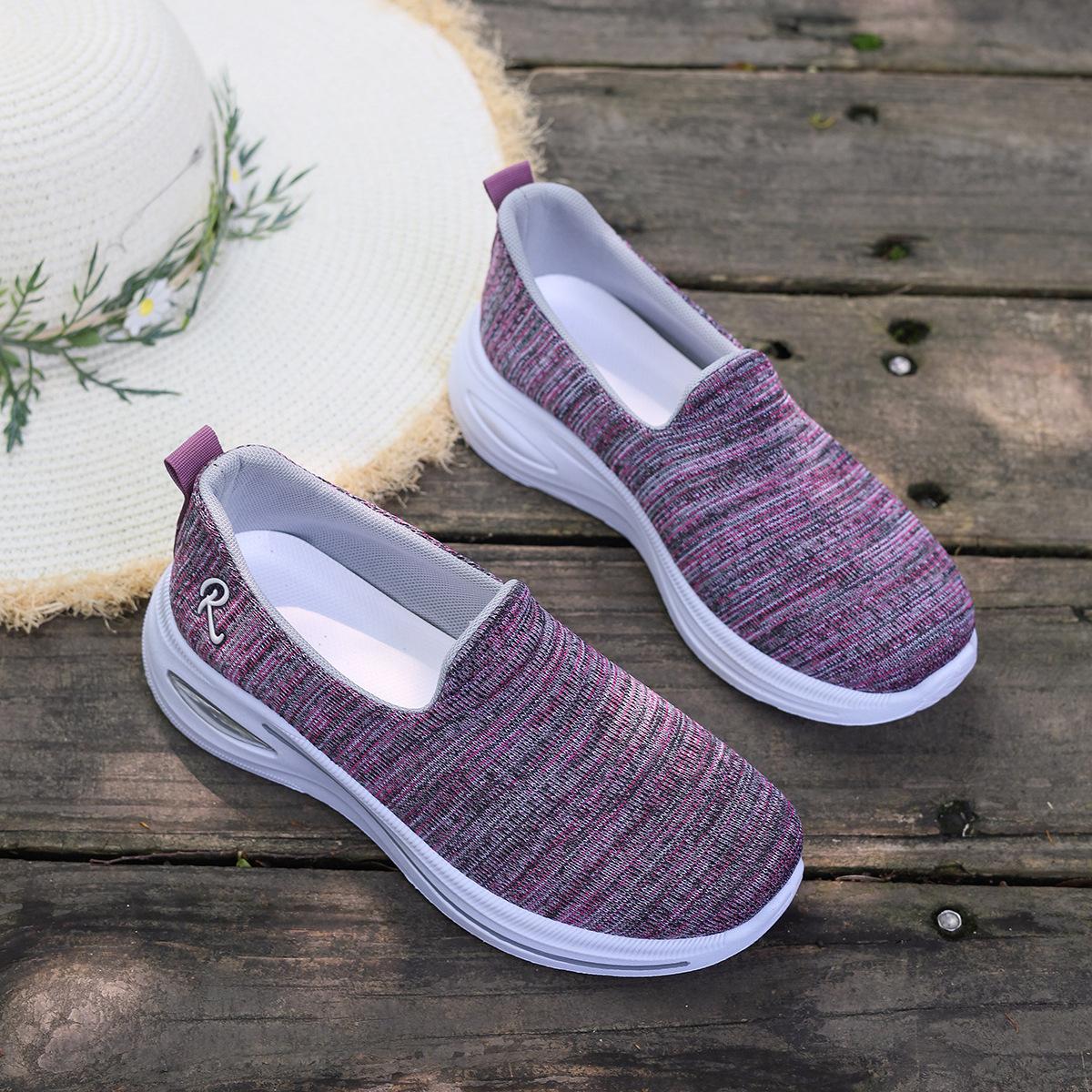 Women's Shoes 2026 Spring/Summer New Foreign Trade Women's Shoes Wholesale Height-Increasing Shoes Breathable Air Cushion Sports Shoes for Women