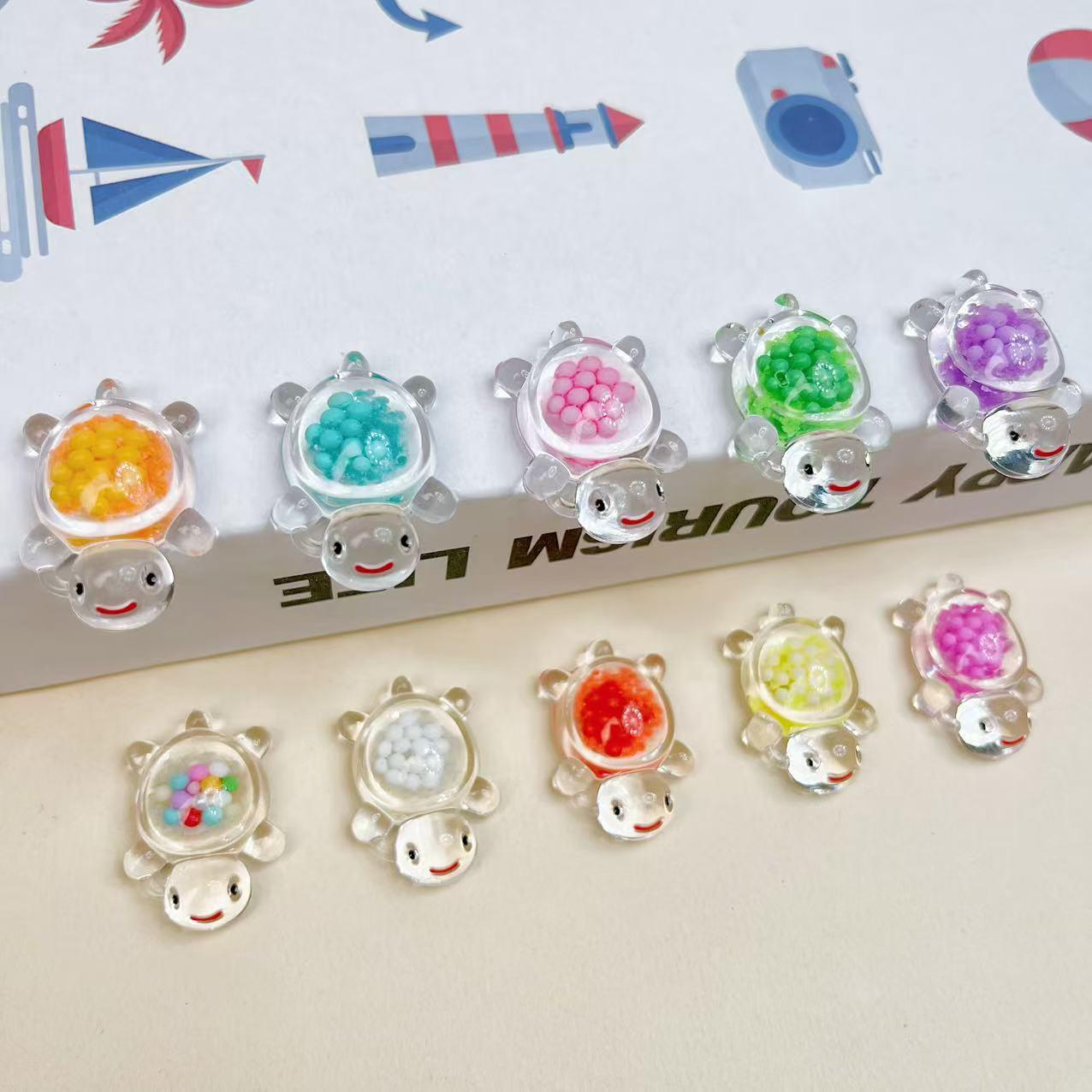 Luminous acrylic bubble turtle accessory for live streaming, blind bag opening, desktop and car decoration, bubble turtle