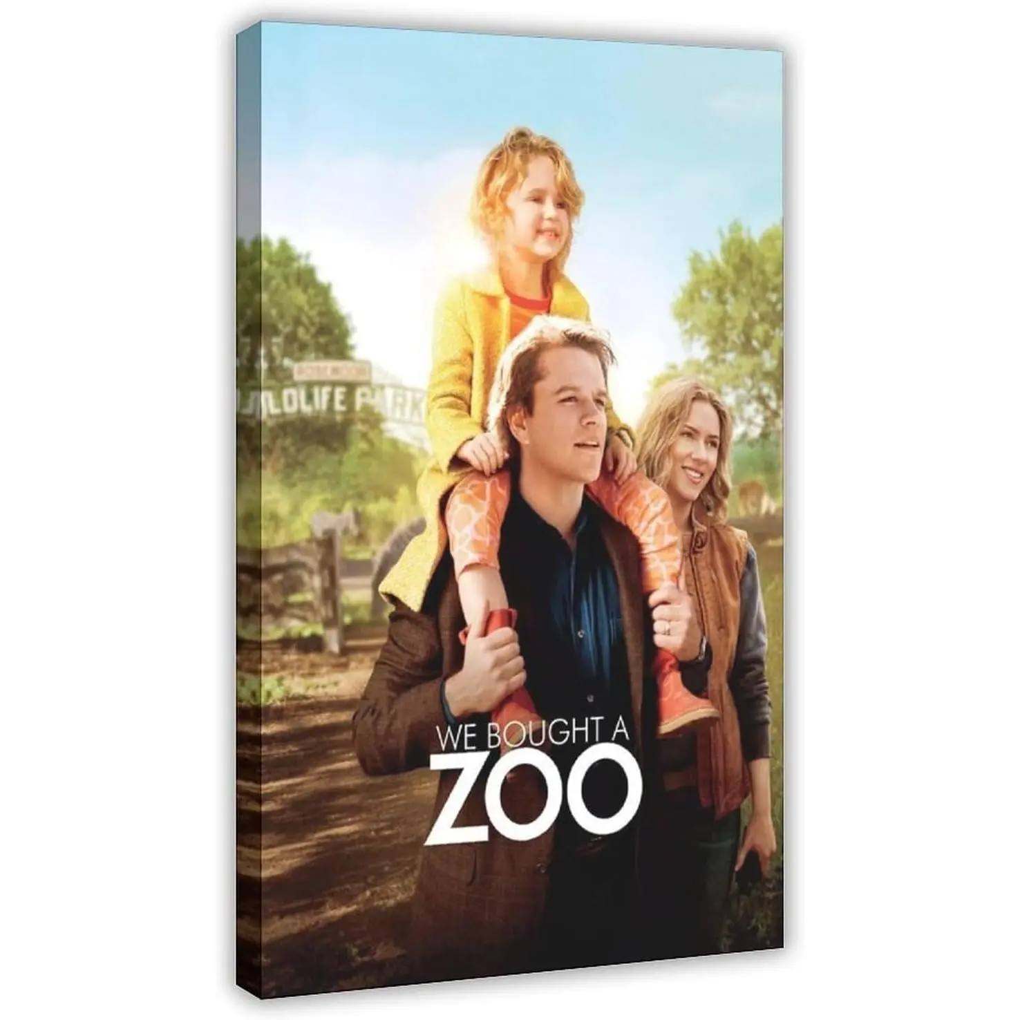 We Bought A Zoo Classic Art Deco Canvas Movie Poster, Art Wall Decor, Artwork Painting & Artwork for Bedroom, Home Decor Print for Living Room Decoration