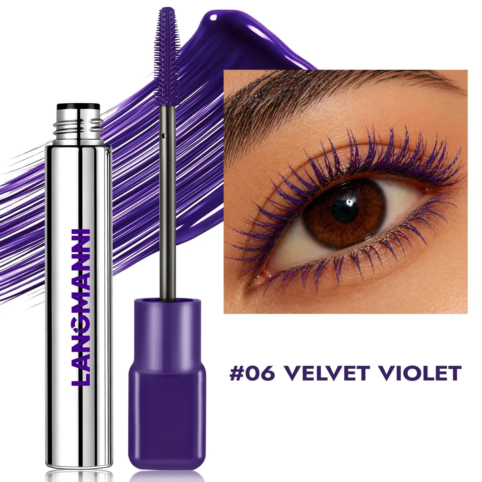 Colorful Mascara, Waterproof Sweatproof, Long-Lasting Volumizing, Portable Travel Makeup, Eye Makeup, Beginner Friendly, Halloween, Christmas, Party Cosmetics