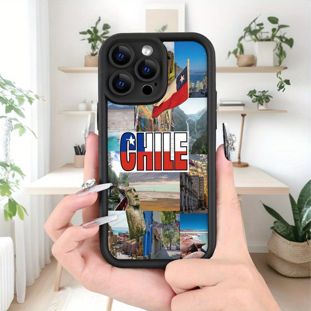 Chilean Flag - Cultural Landscape Collage Pattern - UV Printed Case Suitable for iPhone 17 E Air Pro ProMax iPhone16 15 14 Plus 13 12 Mini 11 X XS XR, Offers Shock Protection,Trendy Style,Making It The Ideal Choice for Phone Cases to Decorate Your Phone.
