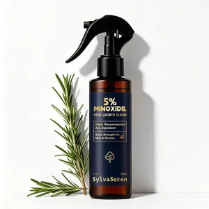 Sylvaseren 5% Minoxidil Hair Growth Spray, Unisex, for Baldness & Thin Hair, Rosemary & Biotin, 120ML, Daily Hair Care
