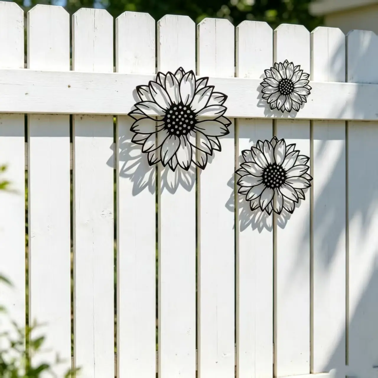New Sunflower Floral Wall Decor, Fashionable Flower Design, Home Living Room, Bedroom, Garden Courtyard, Hanging Art Wall Decoration