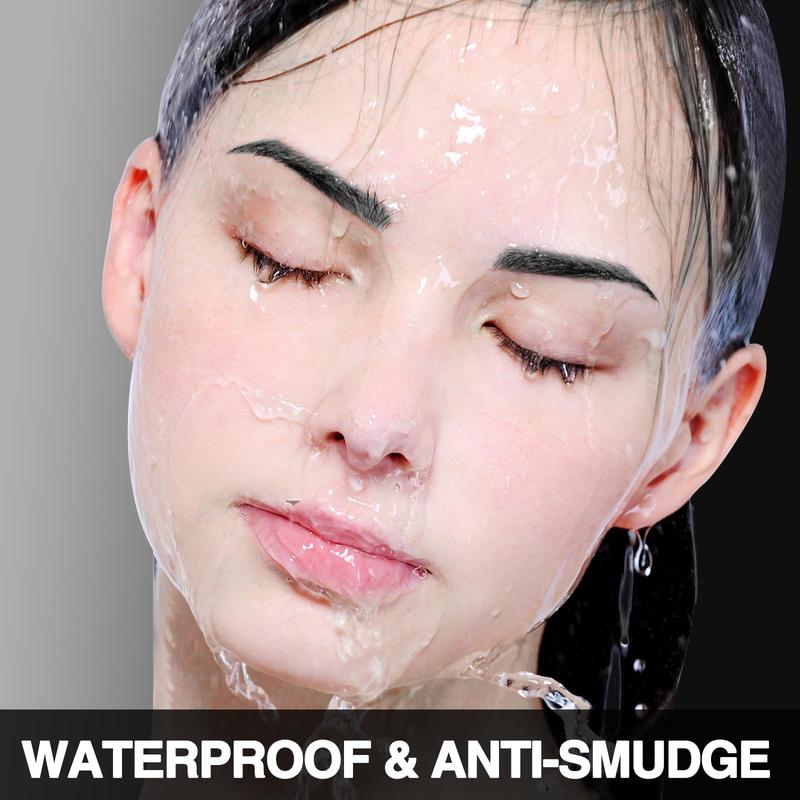 Waterproof Black Peel-Off Eyebrow Tint Gel – Long-Lasting Tattoo Brow Color, Sweat & Transfer Resistant, Suitable for All Skin Types, Perfect Gift Set