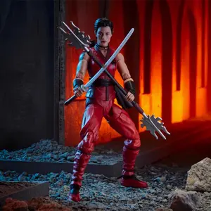 No Packaging 1:12 Scale Female Ninja 6 inch Movable Figure Gift Toy Scene Decoration Classic Collection