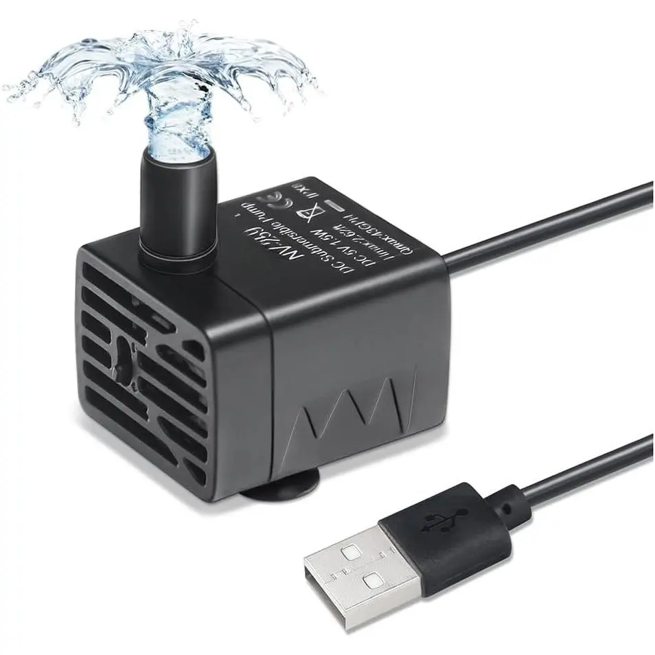 Ultra-Quiet  Pump for  Water Fountains Submersible  Drinking Fountain  Water Dispenser Pump 5V IPX8  (USB )