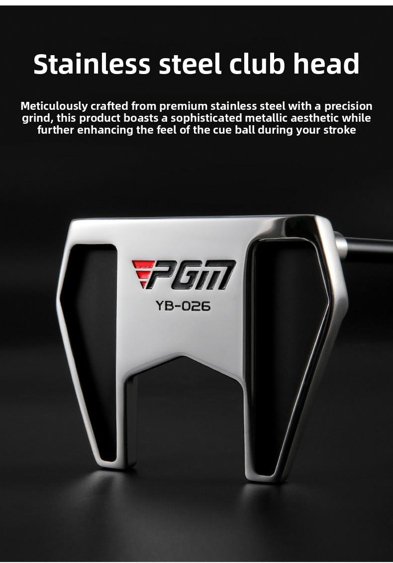 PGM golf club standing putter with low center of gravity and stable professional single golf hot-selling club, forged stainless steel shaft, low center of gravity design, non-slip grip with line of sight, high-quality golf equipment, modern golf equipment